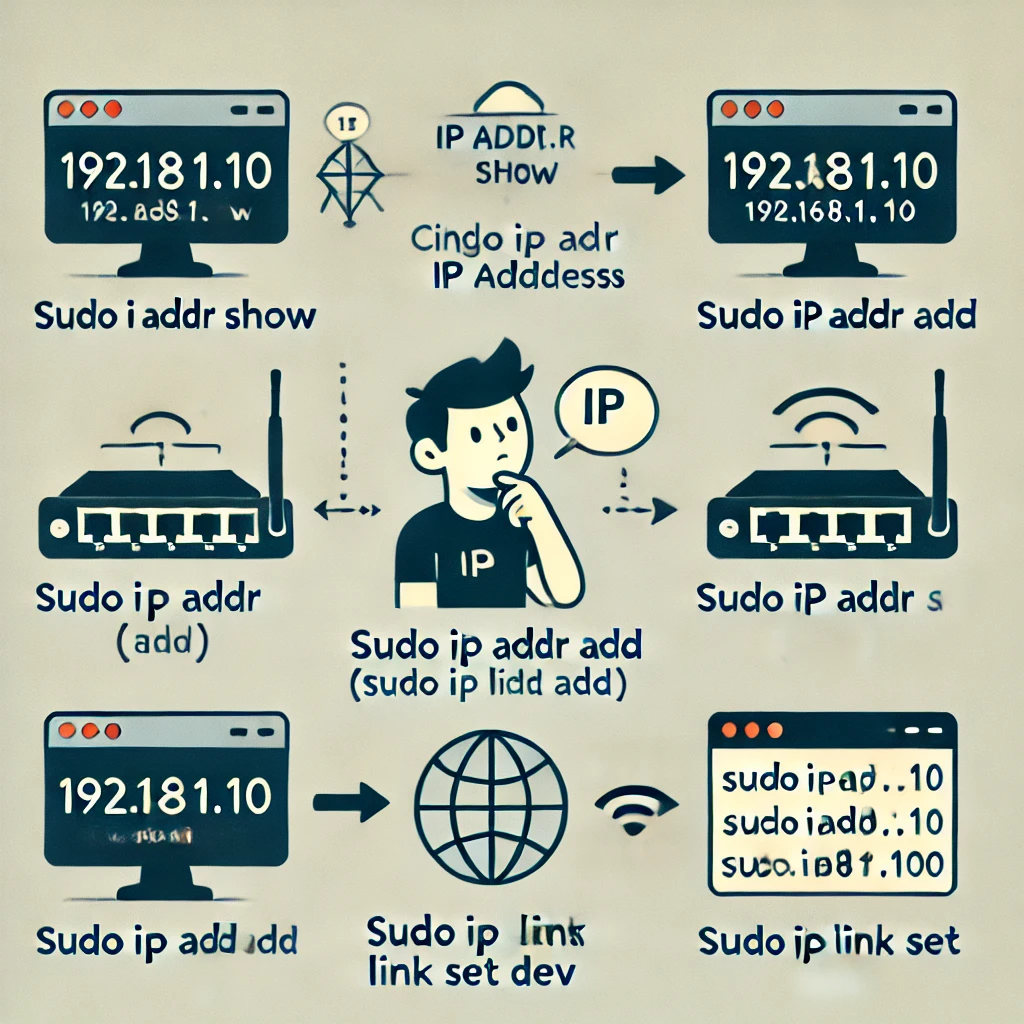 how to change ip address in linux with command